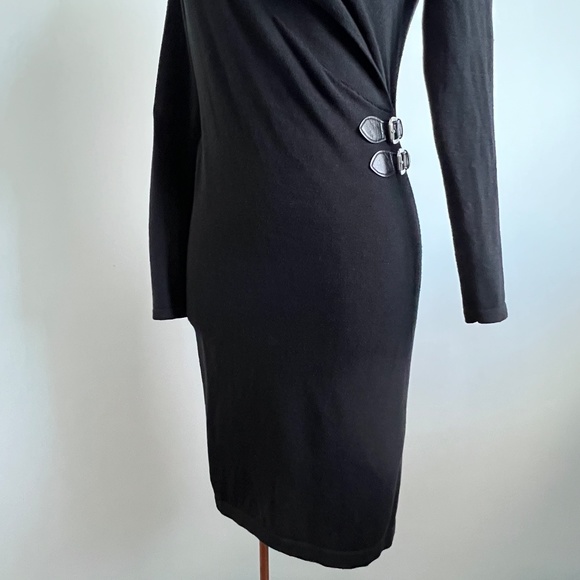 Chaps - Black Bodycon Knit Dress - Picture 5 of 11